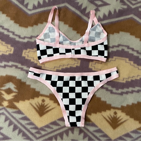 ✴️handmade matching checkered set - Picture 2 of 3